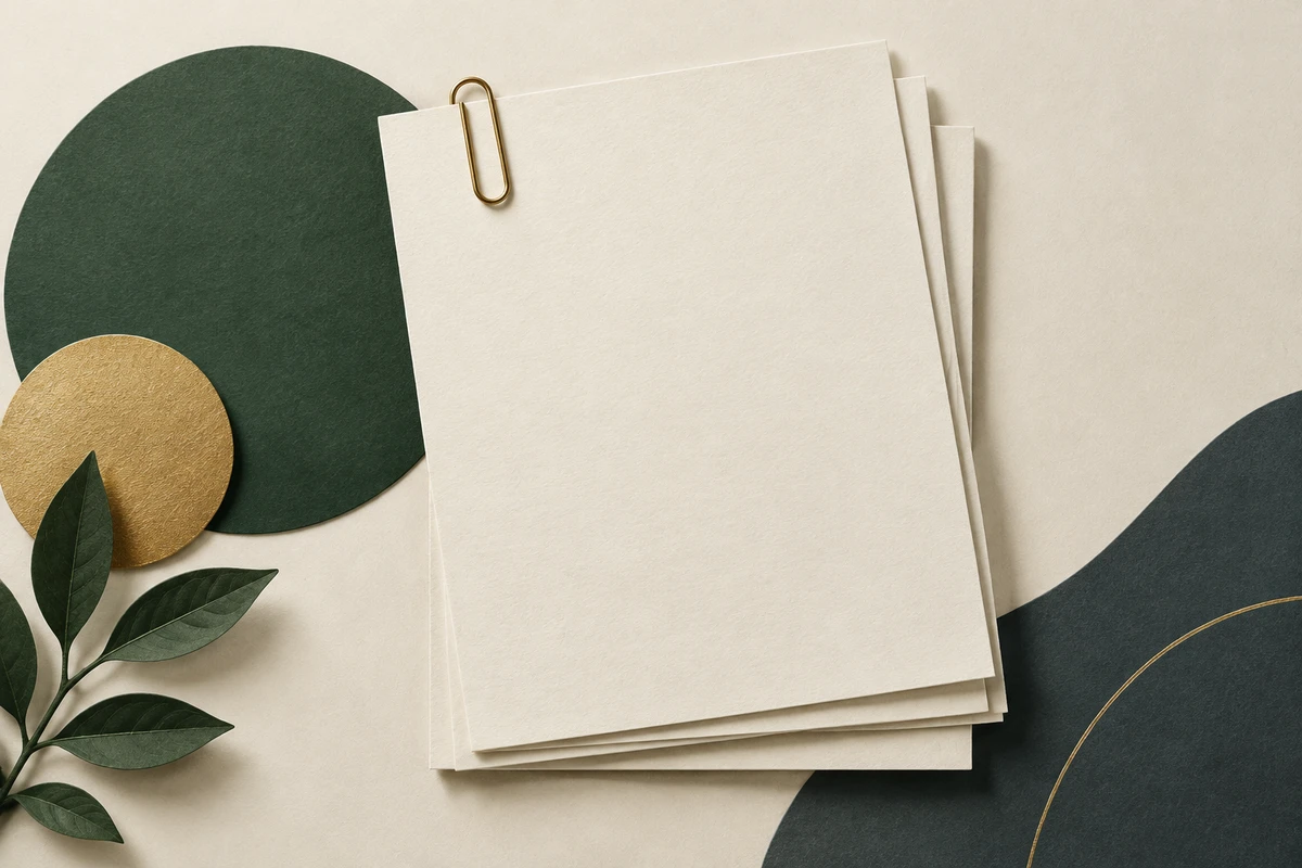 Stacked paper-cut policy pages with a paperclip, illustrating reading policy details.